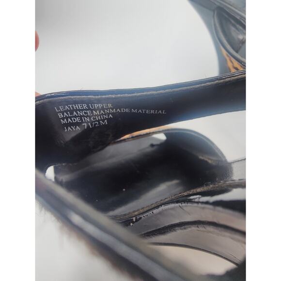 Vintage Leopard Print Wedge Sandals Sz 7.5 - Picture 8 of 9